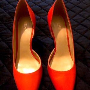 Orange Michael Kors heels